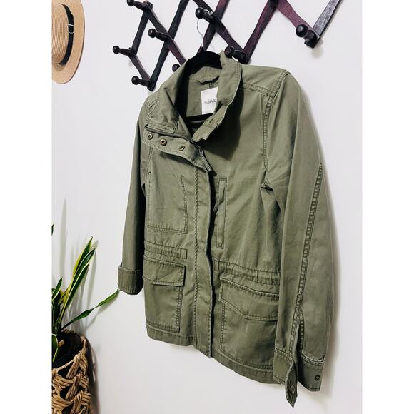 Madewell Oversized Cargo Utility Jacket, Green - Picture 3 of 9